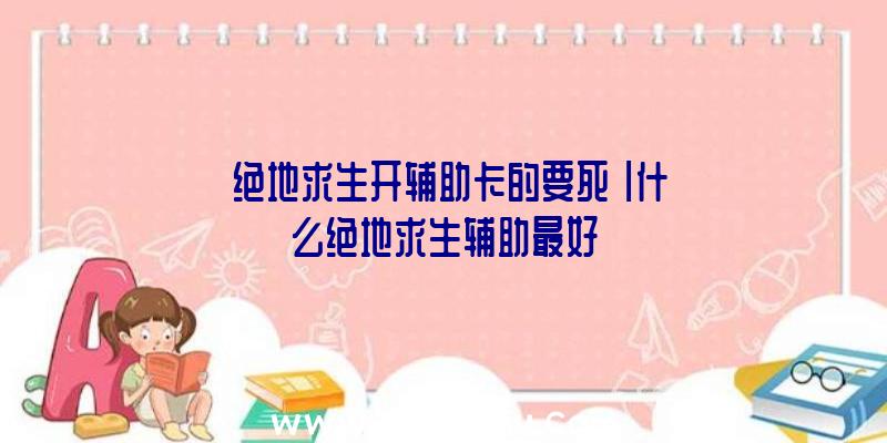 「绝地求生开辅助卡的要死」|什么绝地求生辅助最好